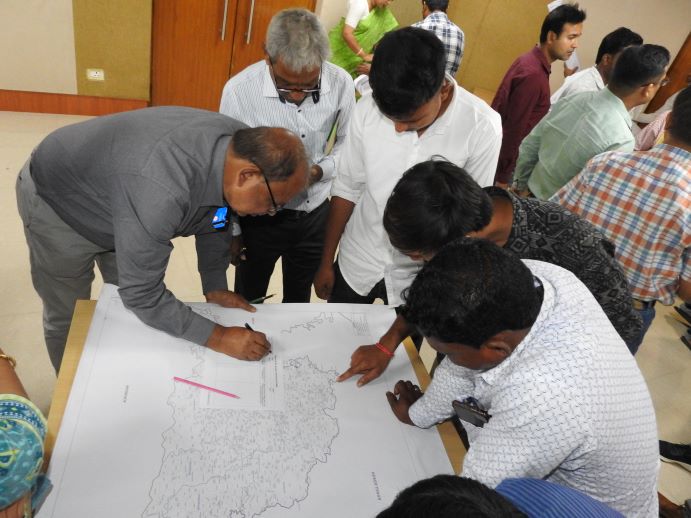 Day long meeting with Master Trainers (MTs) & Block Supervisors (BSs) associated under Jute-ICARE Scheme- Mapping exercise by MTs & BSs of Jute-ICARE guided by mentors